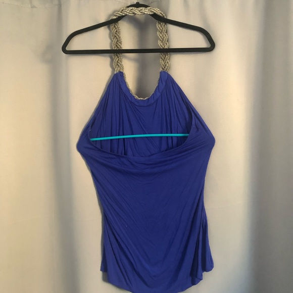 Womens Chain Necklace Halter top XL - Picture 3 of 4